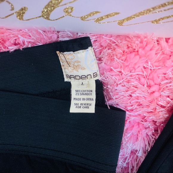 4/$30 Arden B aDenin Jeggings Nlack Size Large - Picture 3 of 5